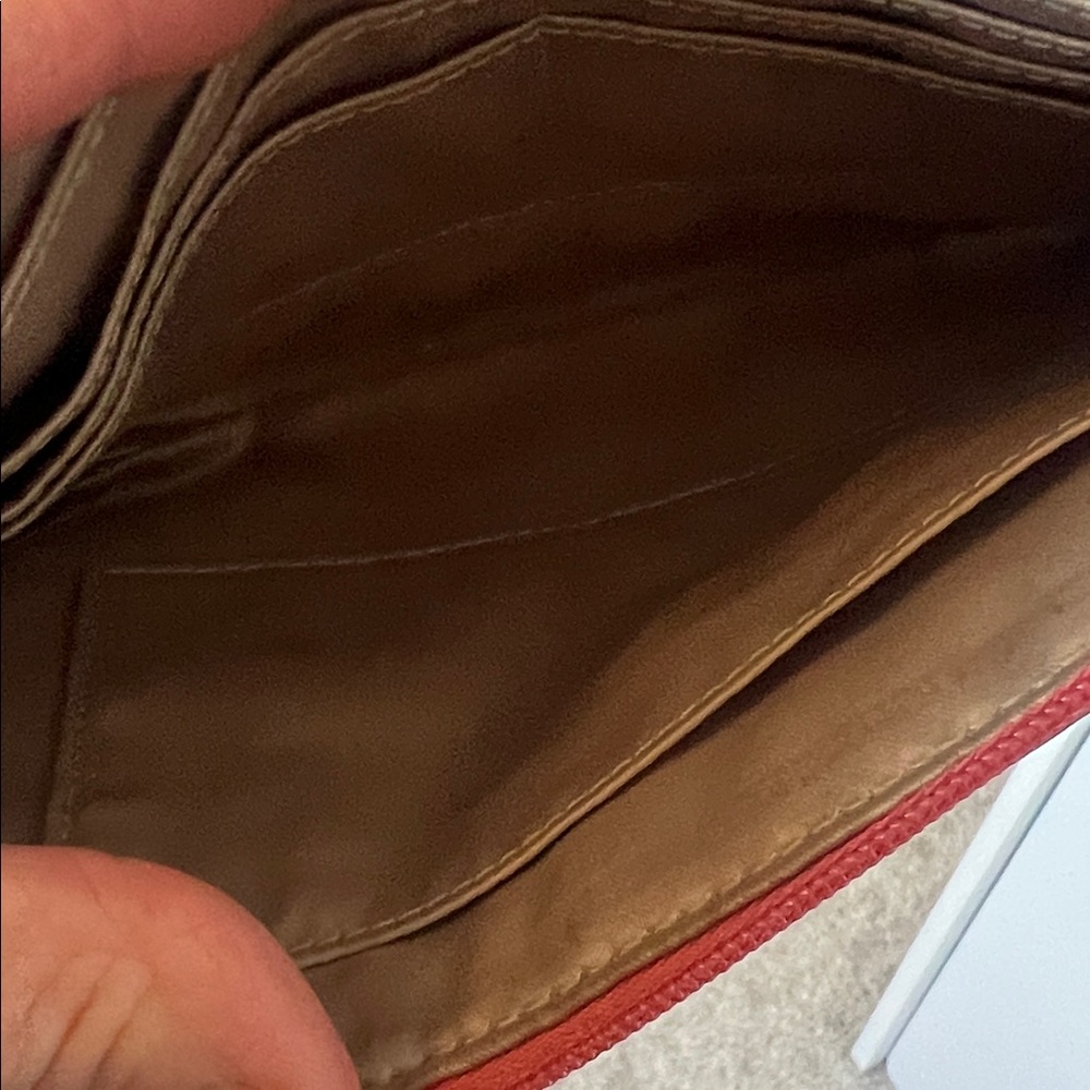 Coach Coral Leather Wristlet - Picture 7 of 8